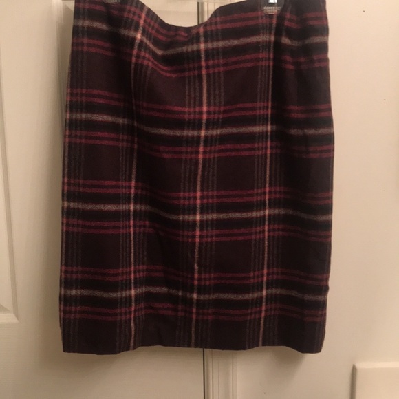Talbots Burgundy and Pink Plaid Dress - Picture 4 of 8